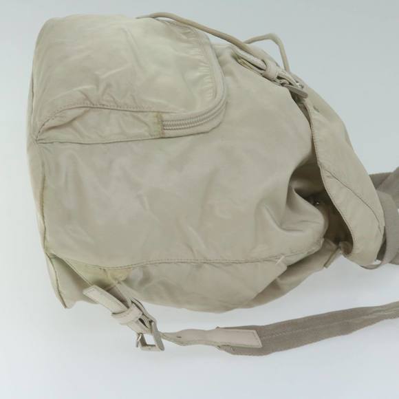 PRADA Backpack Nylon Ivory Auth 64459 - Picture 3 of 16